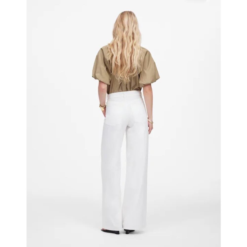 Madewell White Wide-Leg Jeans - Picture 2 of 16